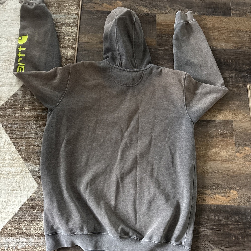 Carhartt Hoodie Mens Extra Large  XL Tall Original Fit Pullover Distressed - Picture 7 of 7